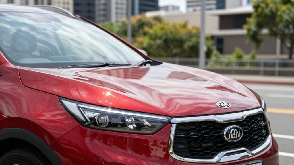 Red Kia Sportage in Sydney